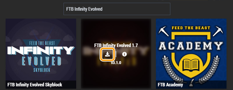 Installer FTB Infinity Evolved modpack hos FlowServers