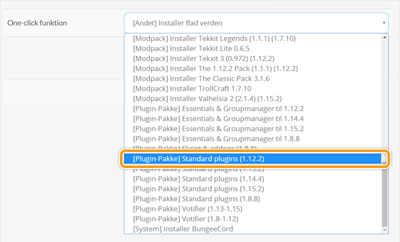 Installer en gratis plugin-pakke hos FlowServers