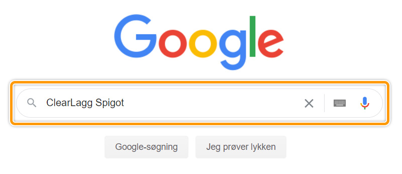 Plugin søgning på Google
