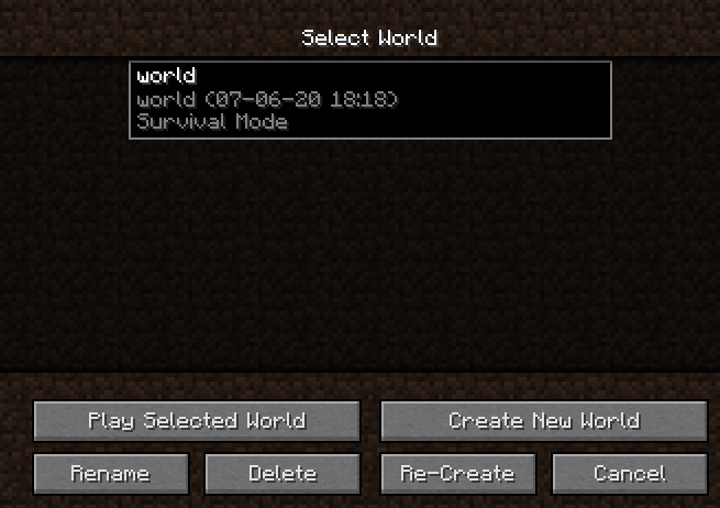 Du har nu indsat din servers verden i singleplayer hos FlowServers